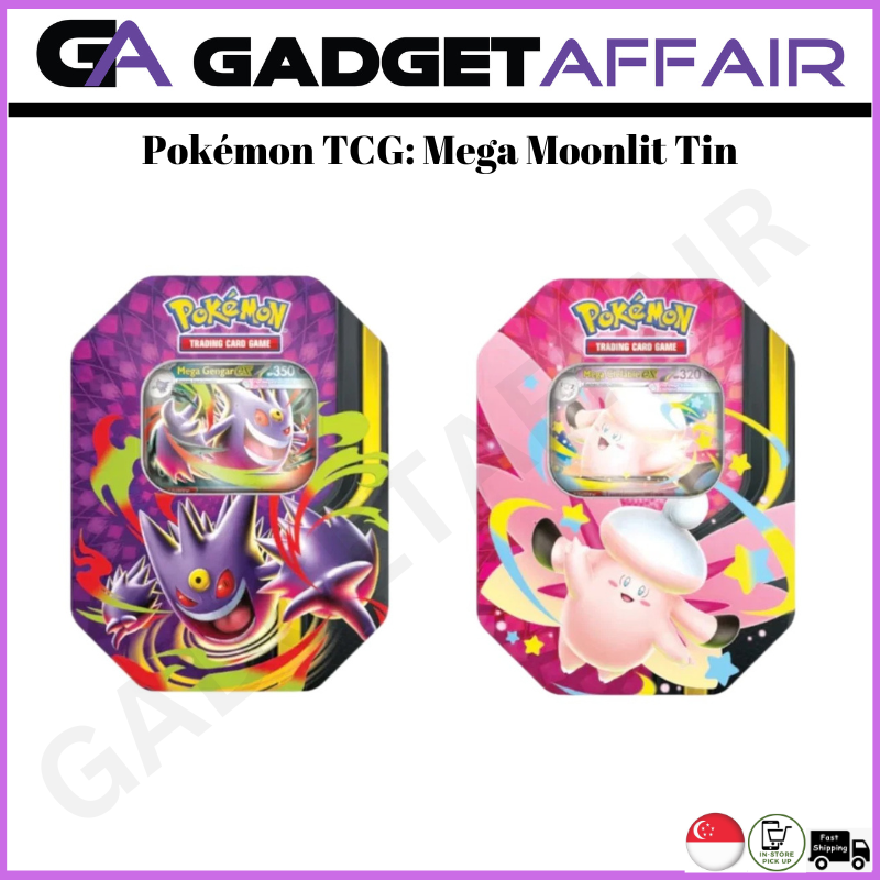Pokemon TCG: Mega Moonlit Tin Mega Clefable ex