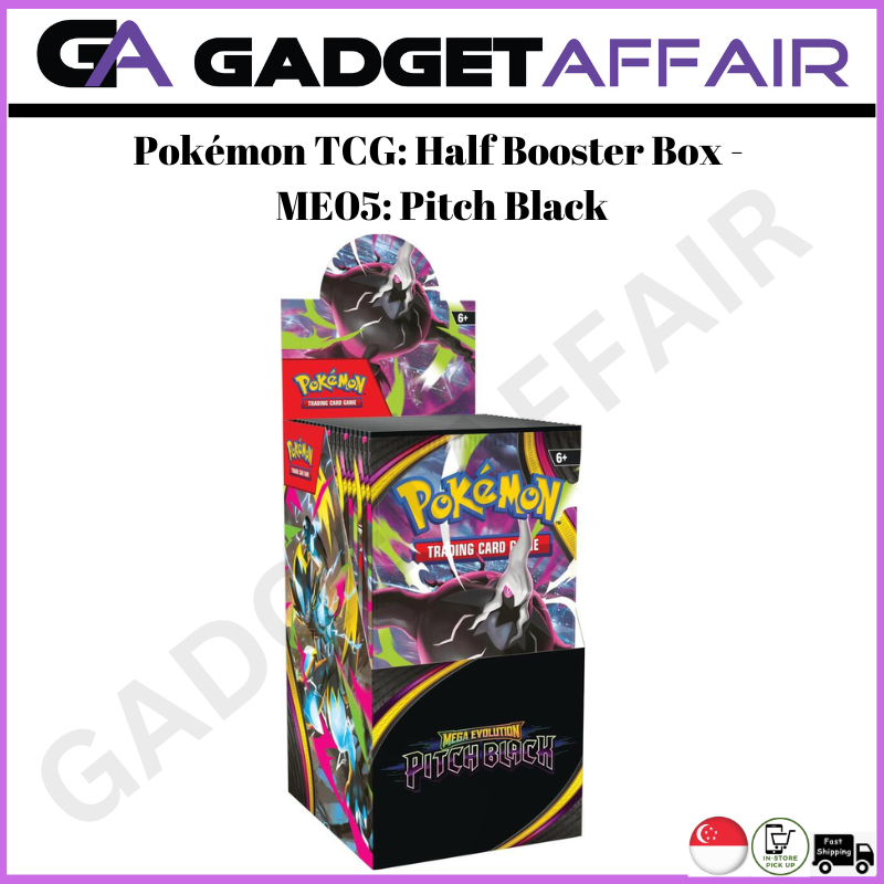 Pokemon TCG - Mega Evolution Pitch Black Half Booster Box 18 Packs